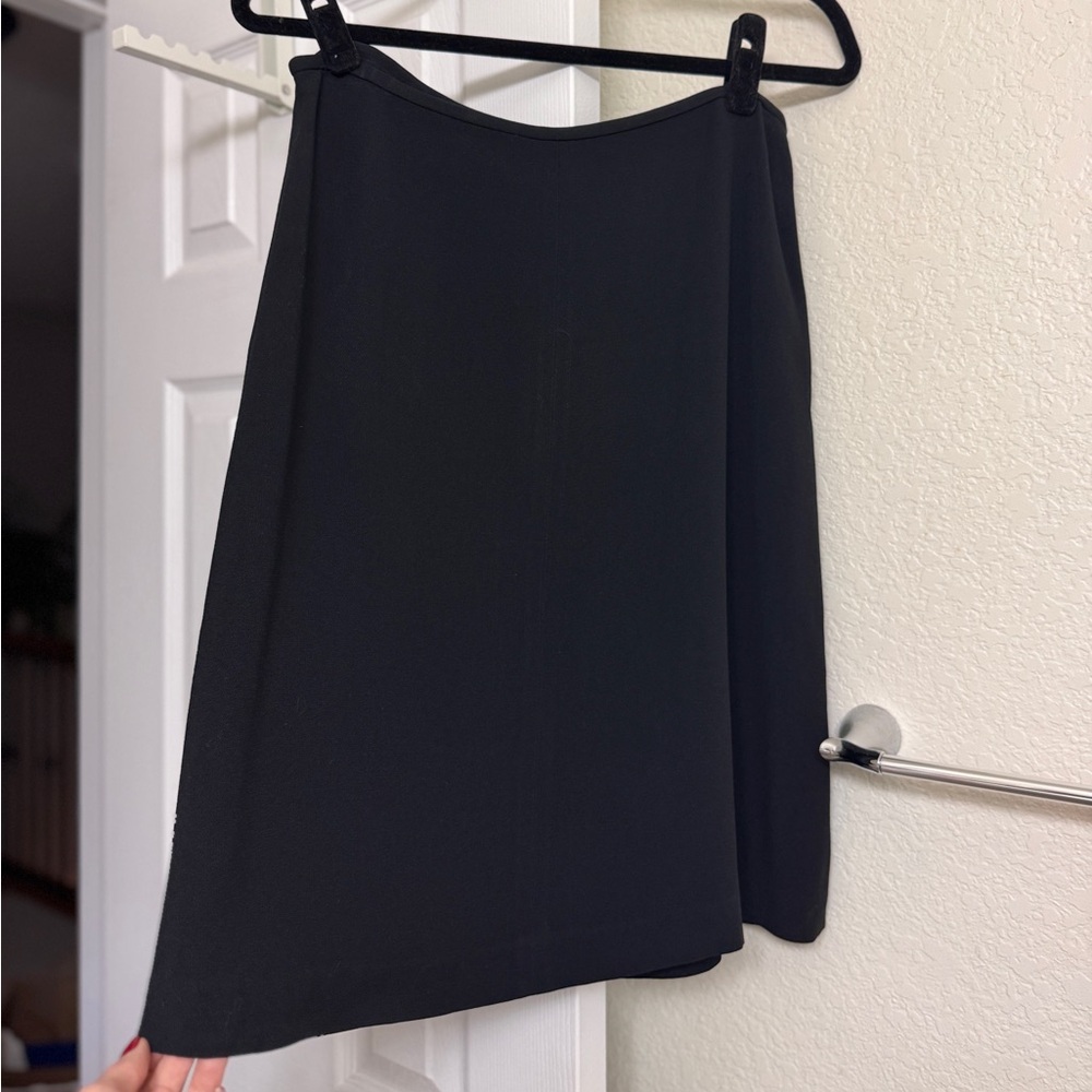 VTG Adrienne Vittadini Collection Black Crepe Skirt Size 12